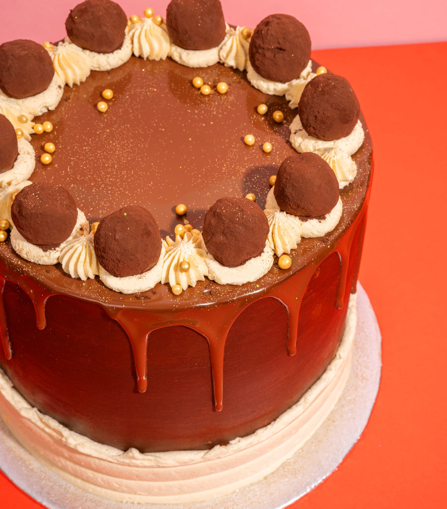 Chocolate Salted Caramel Truffle Cake-Flavourtown Bakery