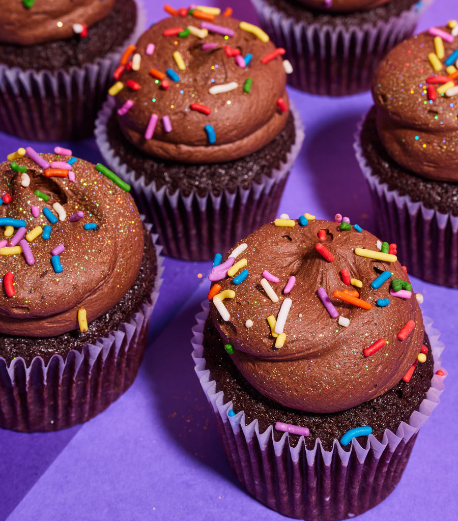 Free From Gluten Chocolate Party Cupcake-Flavourtown Bakery