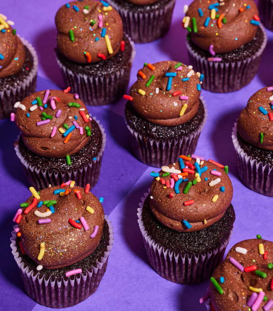 Free From Gluten Chocolate Party Mini Cupcake-Flavourtown Bakery