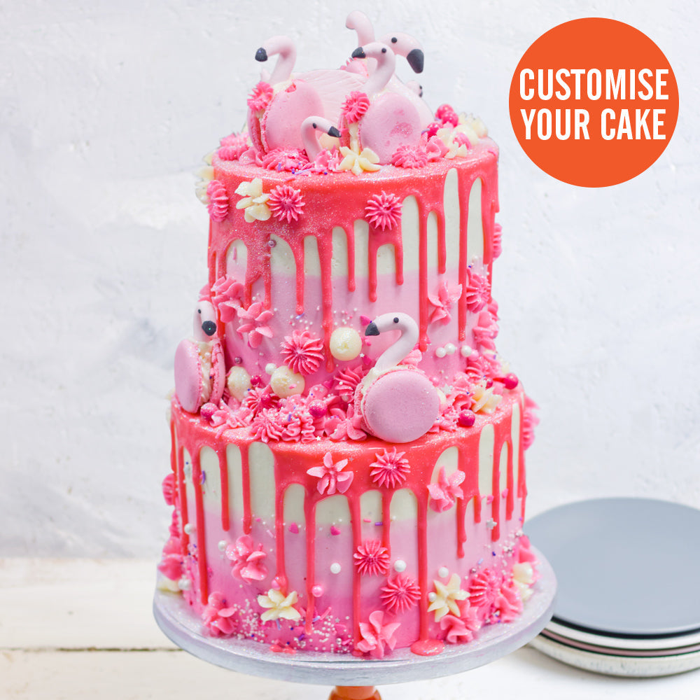 Regular Deluxe Double Tiered Cake-Flavourtown Bakery