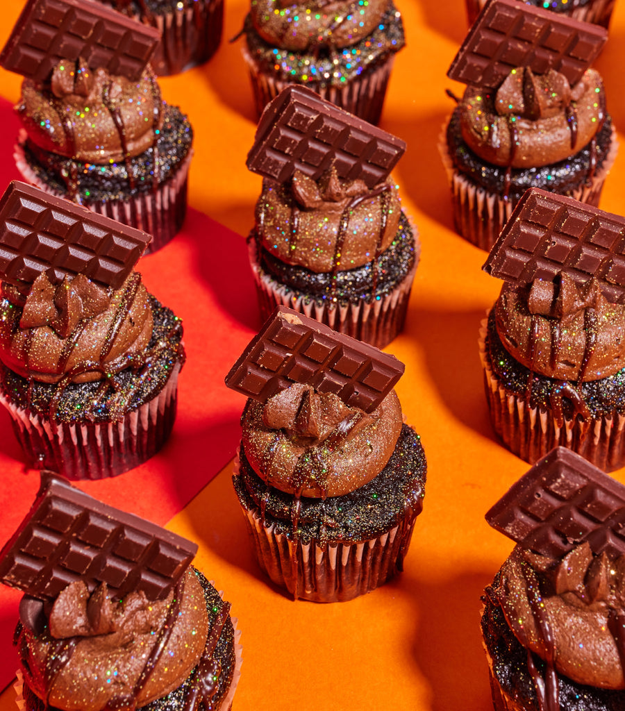 Vegan & Free From Gluten Death by Chocolate Mini Cupcake-Flavourtown Bakery