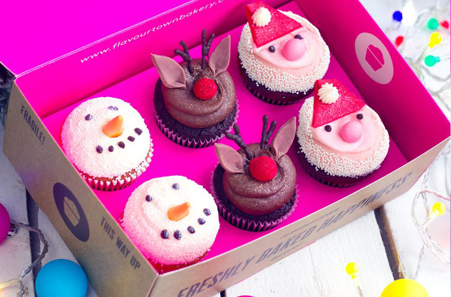 Vegan Christmas Cupcakes delivered across London