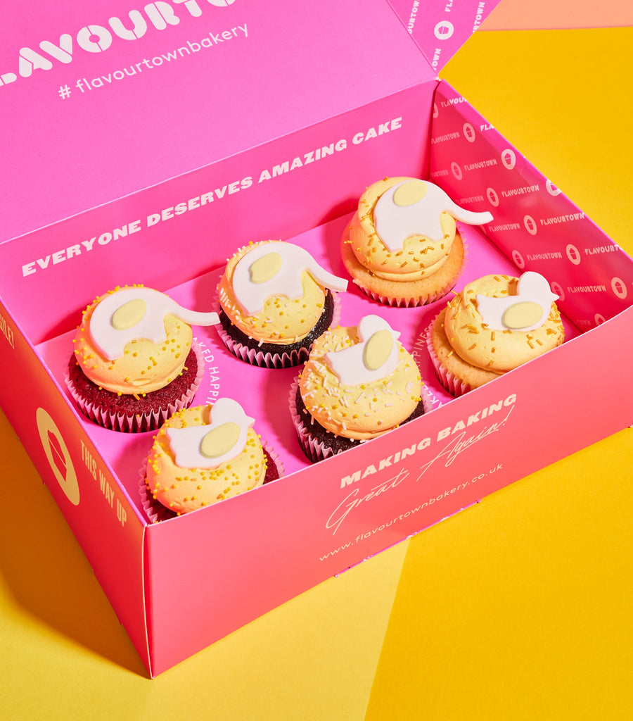 Baby Yellow Cupcake Box-Flavourtown Bakery