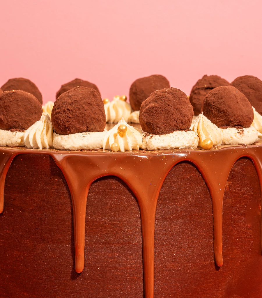 Chocolate Salted Caramel Truffle Cake-Flavourtown Bakery