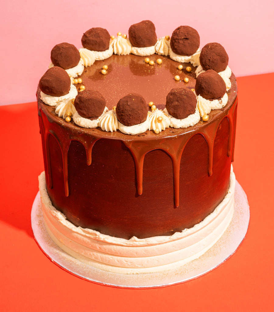 Chocolate Salted Caramel Truffle Cake-Flavourtown Bakery