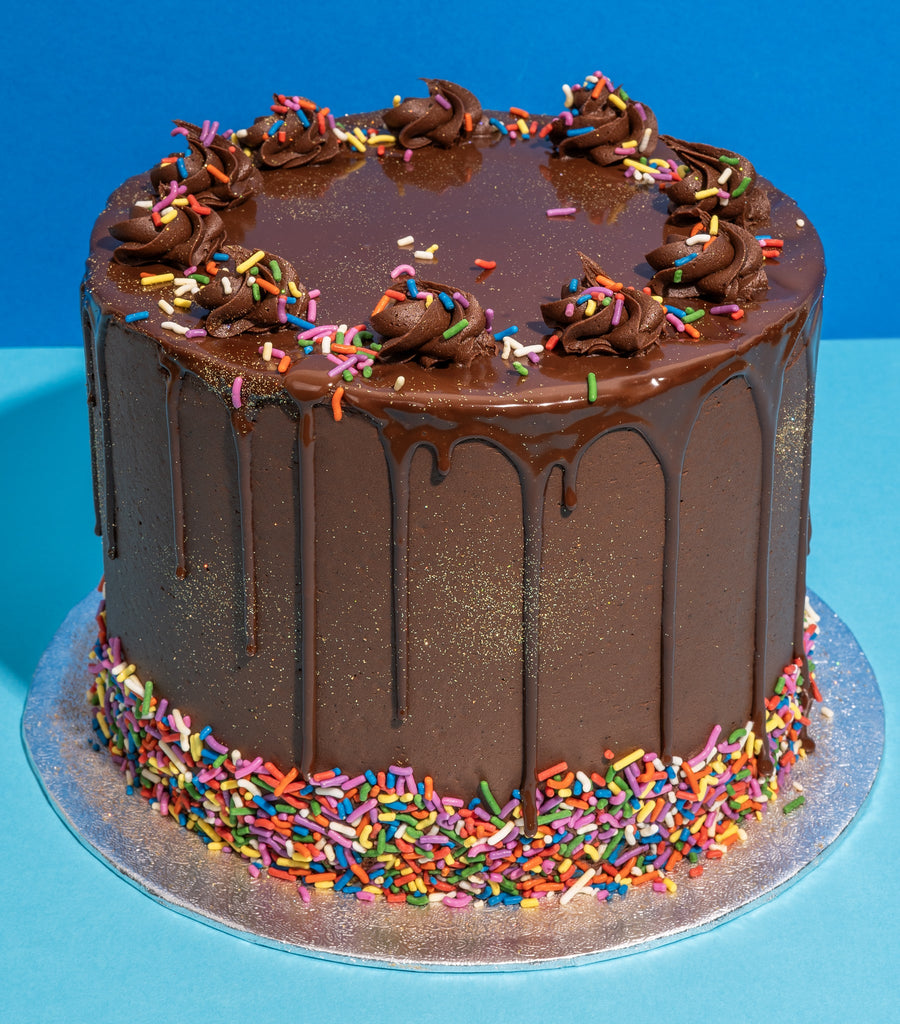 Free From Gluten Chocolate Birthday Cake-Flavourtown Bakery