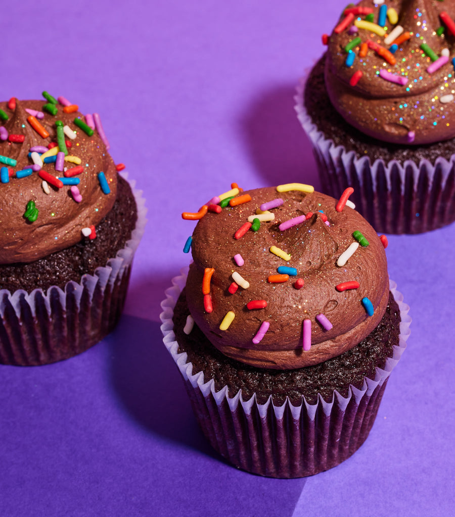 Free From Gluten Chocolate Party Cupcake-Flavourtown Bakery