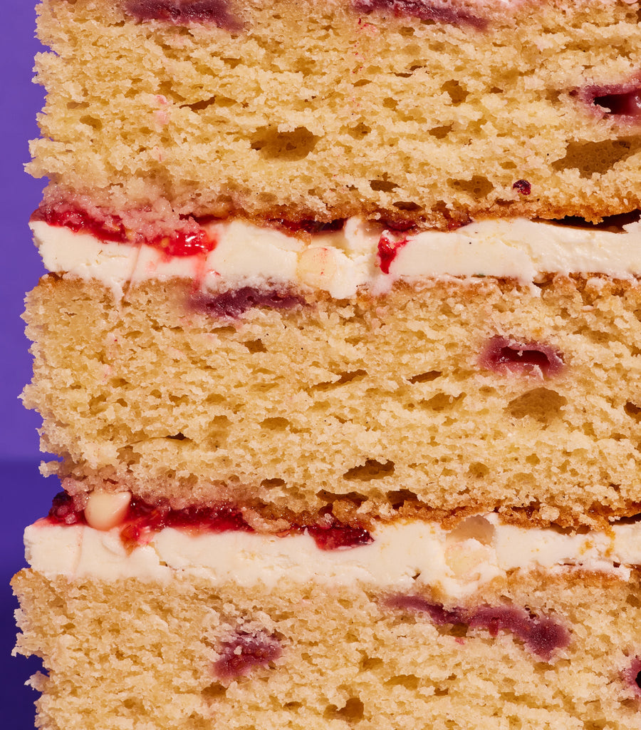 Free From Gluten Raspberry Tripple Cake-Flavourtown Bakery