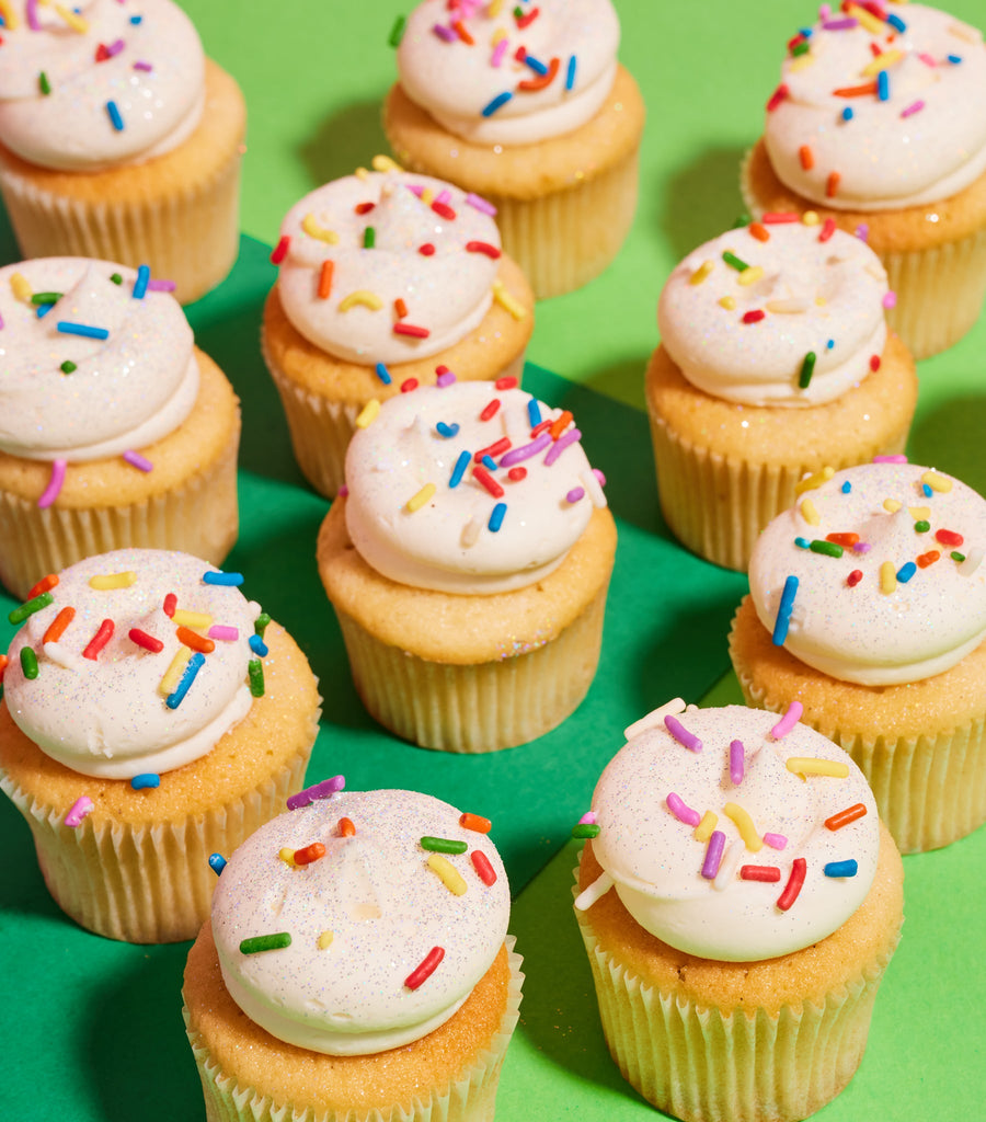 Free From Gluten Vanilla Party Mini Cupcake-Flavourtown Bakery