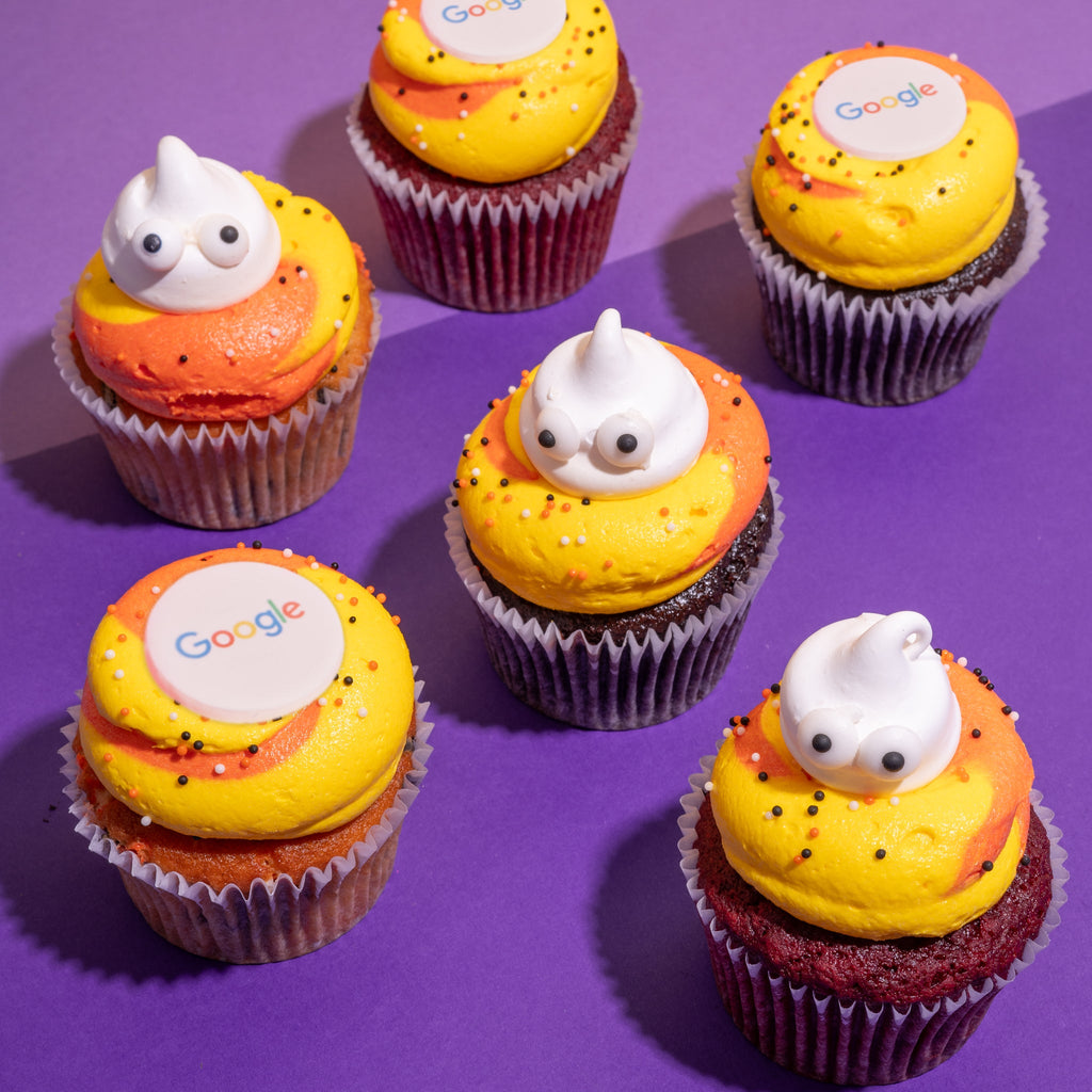 Halloween Logo Cupcakes-Flavourtown Bakery