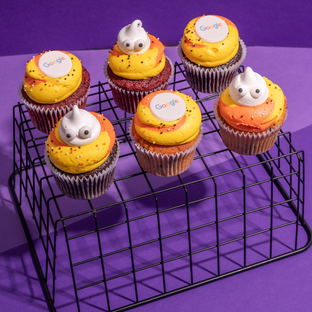 Halloween Logo Cupcakes-Flavourtown Bakery