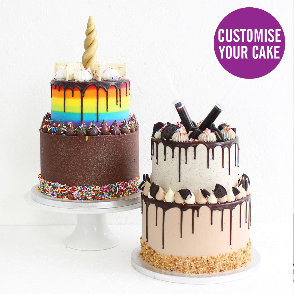 Large Double Tiered Cake-Flavourtown Bakery