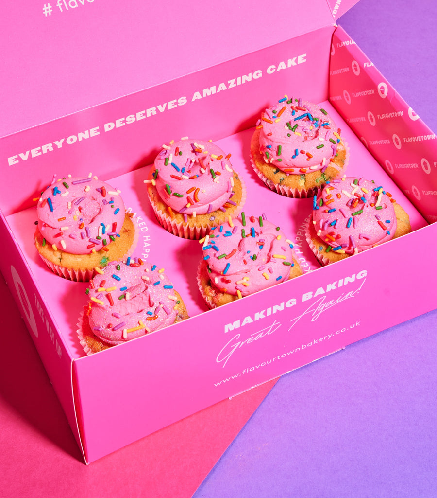 Pink Vanilla Funfetti Cupcake-Flavourtown Bakery