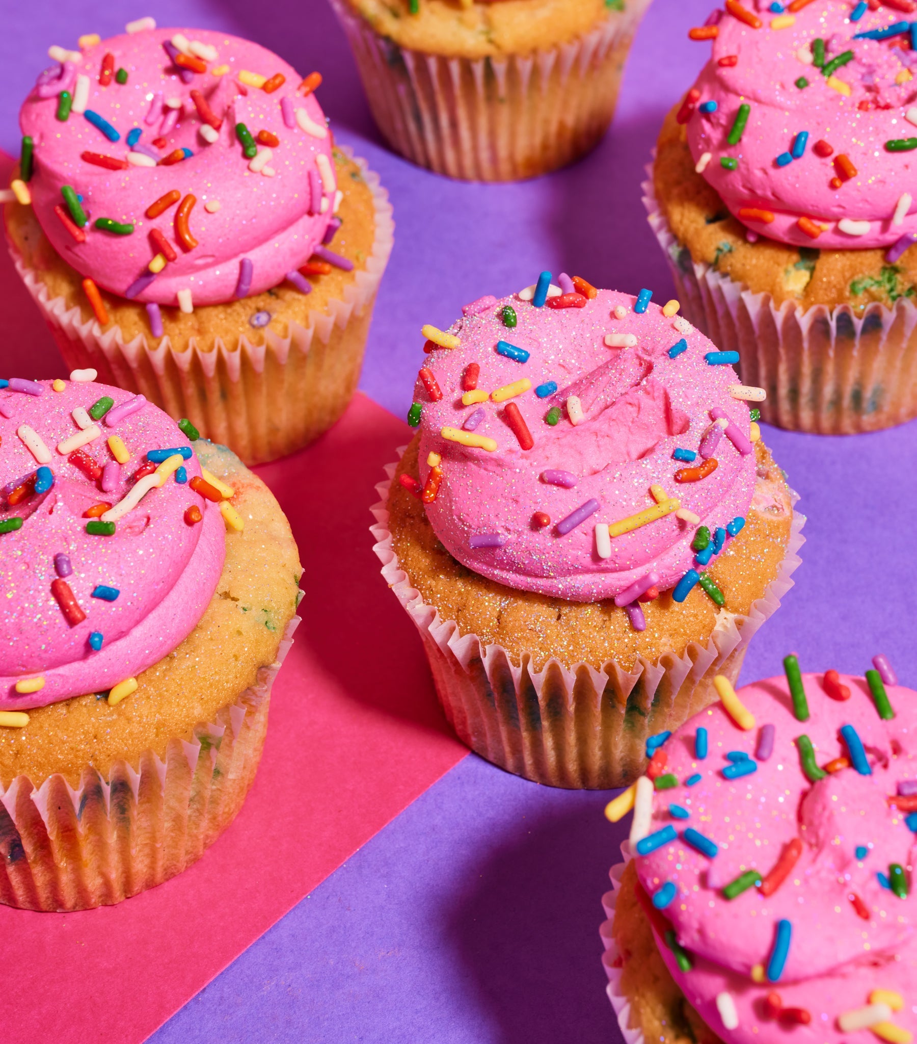 Pink Vanilla Funfetti Cupcake – Flavourtown Bakery1