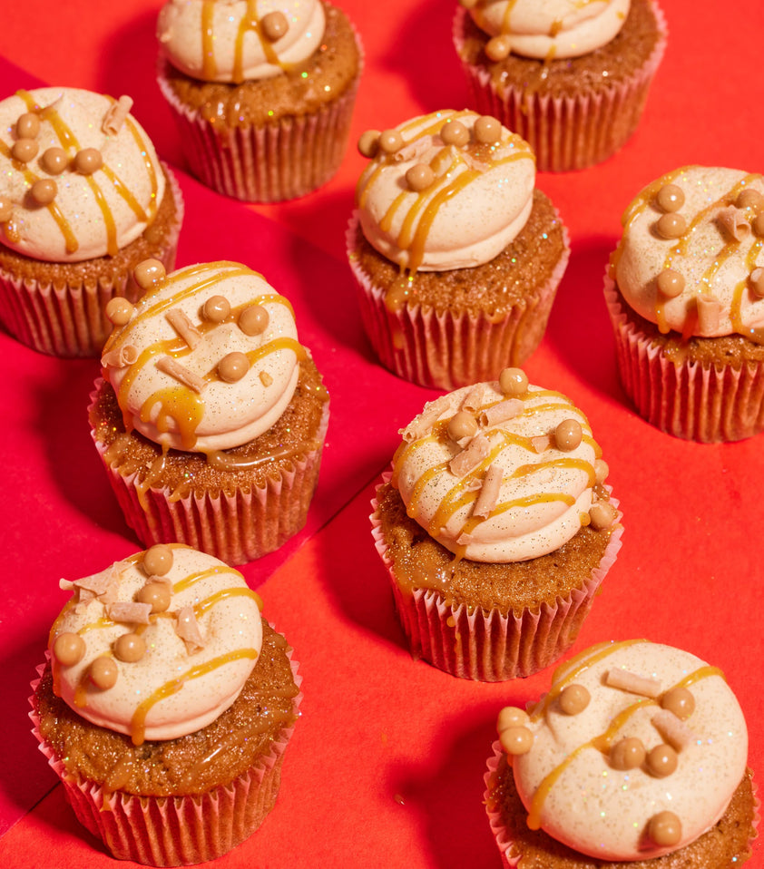 Salted Caramel Mini Cupcake Cupcakes London Flavourtown Bakery