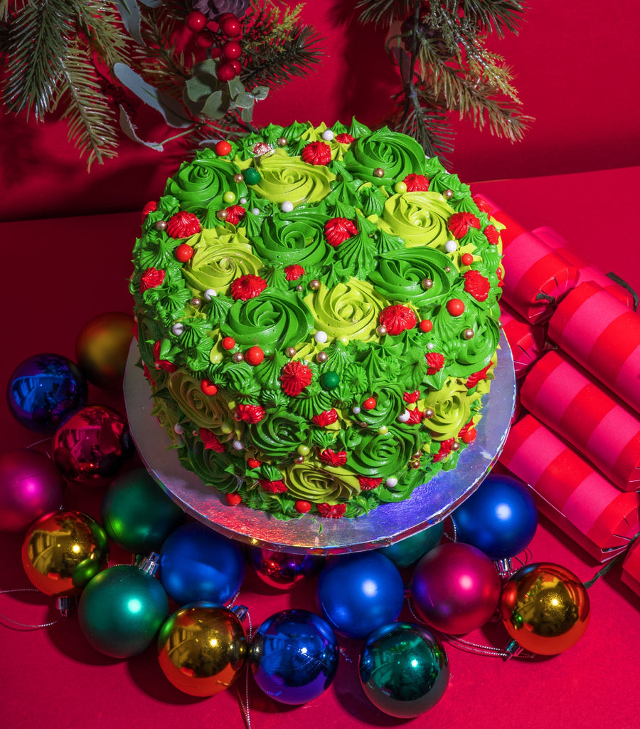 Santa's Christmas Tree Cake-Flavourtown Bakery