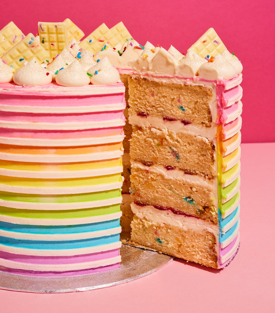 Vanilla Funfetti Sprinkle Cake AKA The Best Birthday Cake In London-Flavourtown Bakery
