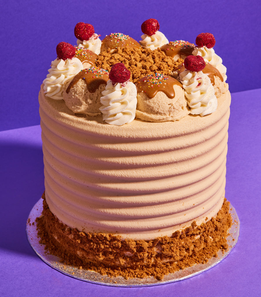 Vegan Biscoff Sundae Cake-Flavourtown Bakery