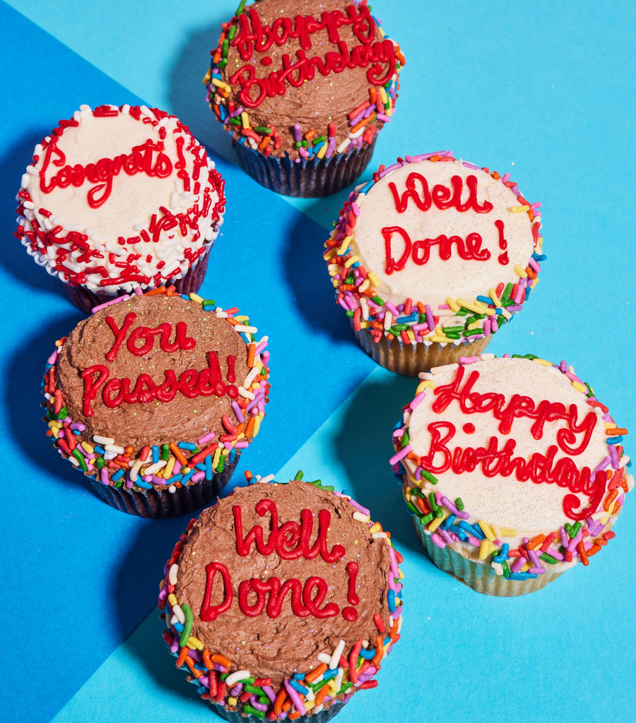 Vegan Personalised Cupcake-Flavourtown Bakery